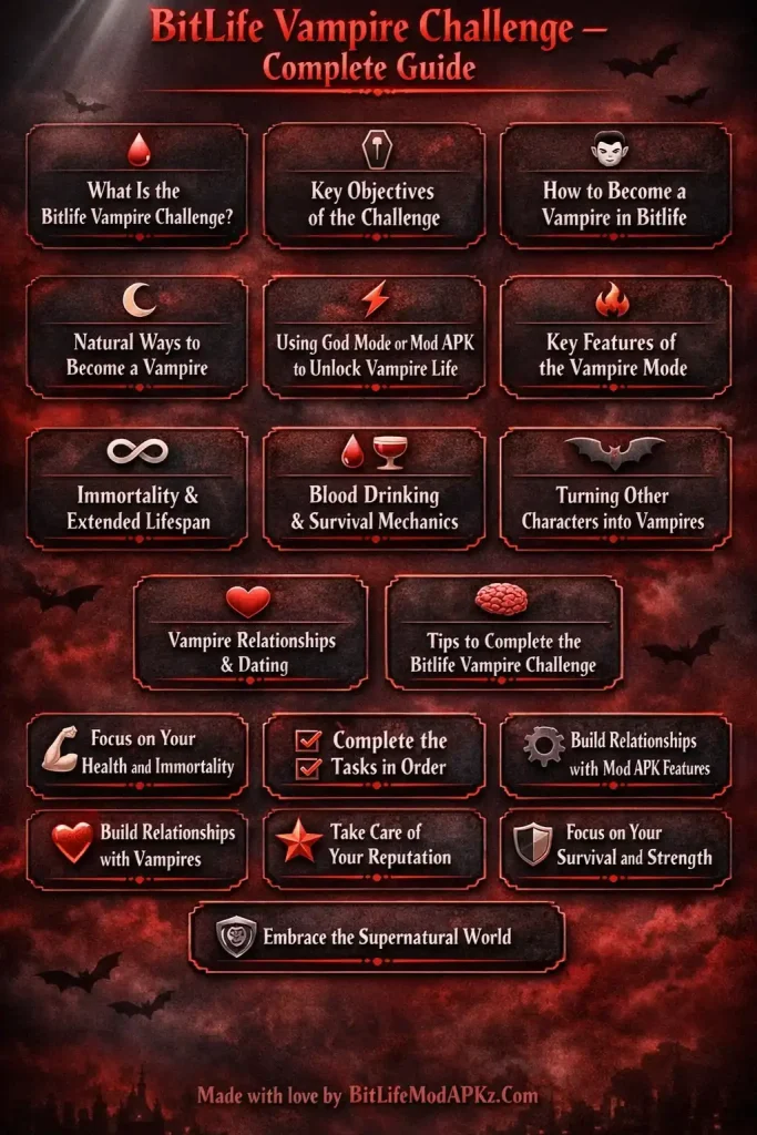 bitlife vampire challenge complete guide