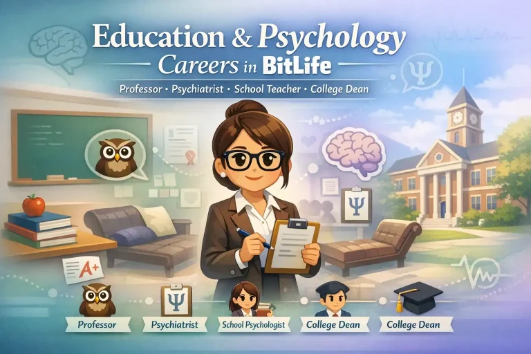 educational and psychology careers in bitlife