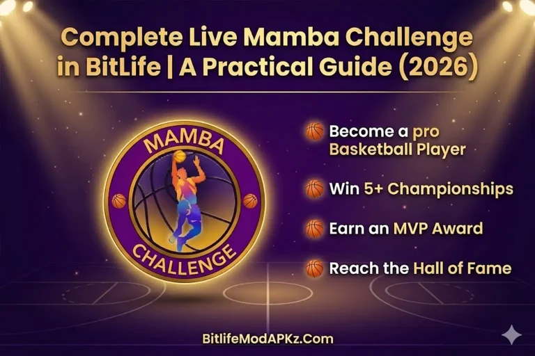 Complete mamba challenge in bitlife