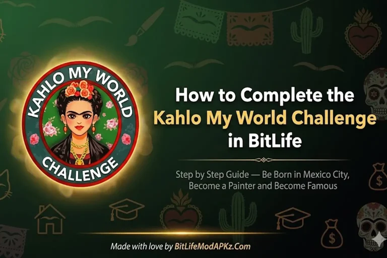 complete kahlo my world challenge in bitlife