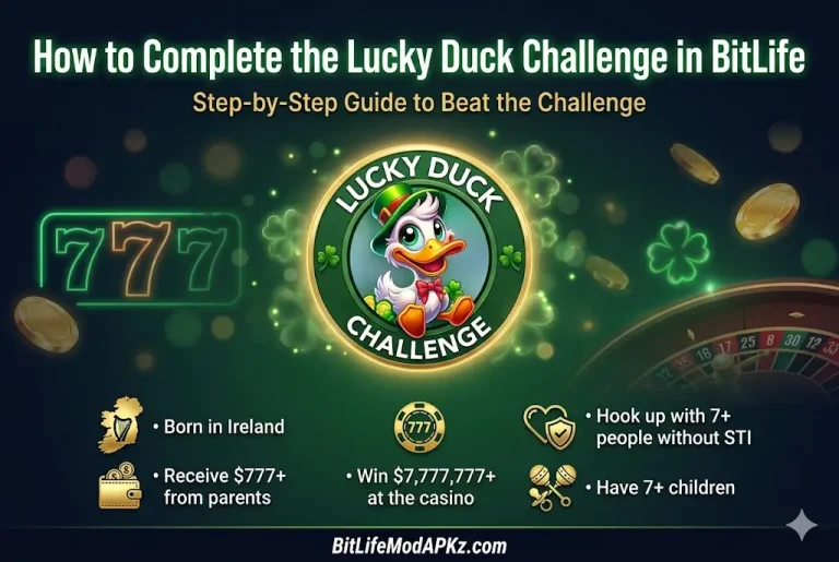complete lucky duck challenge in bitlife