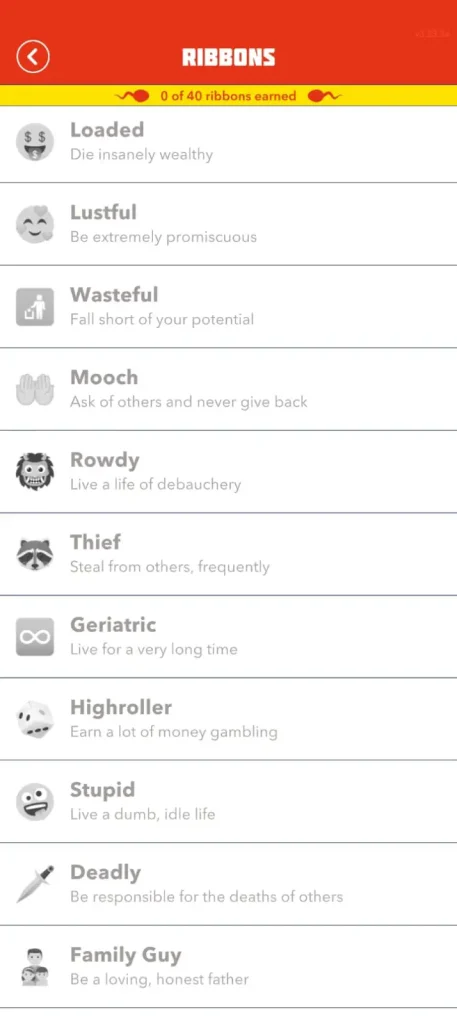 What are Ribbons in BitLife? Complete List and How to Get Them svg%3E