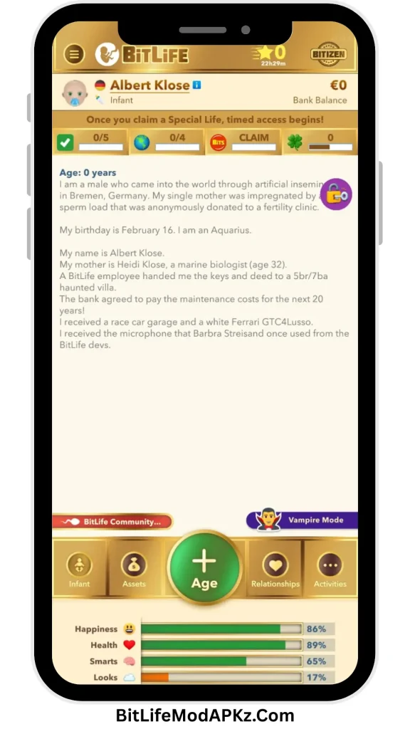 BitLife MOD APK v3.23.8 (Bitizenship, God Mode, Free Time Machine) Download superstar theme showcase