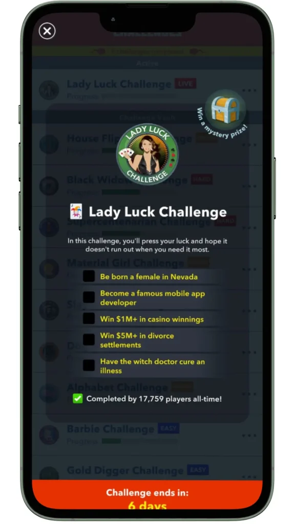 lady luck challenge